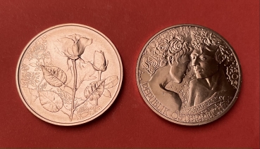 10 Euro Kupfermünze Österreich 2021 Die Sprache der Blumen: die Rose
